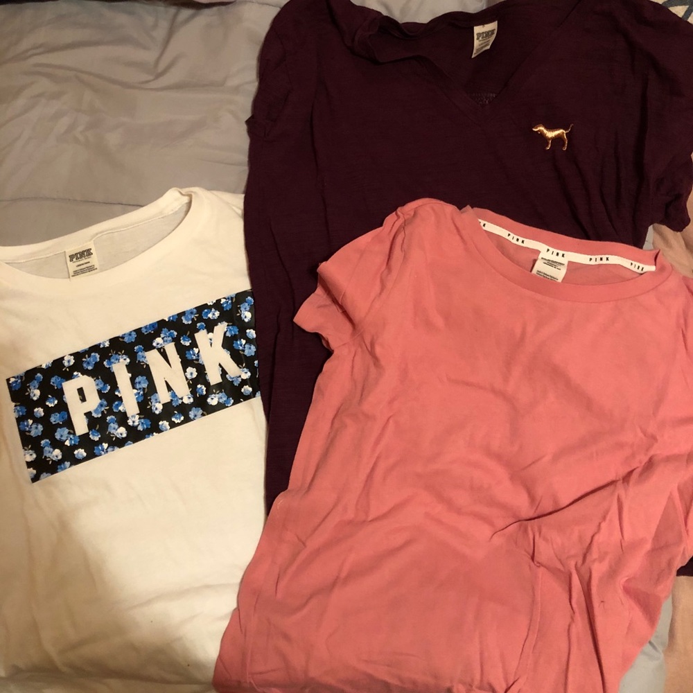 Pink T-shirts